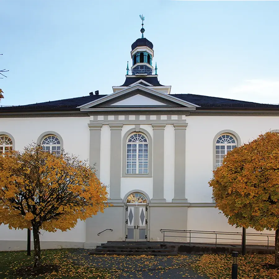 Blick auf die Ev. Kirche in Bad Marienberg